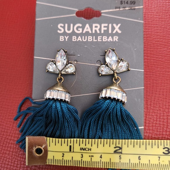 NEW BaubleBar for Target SUGARFIX Collaboration Statement Tassel Earrings - Picture 5 of 5